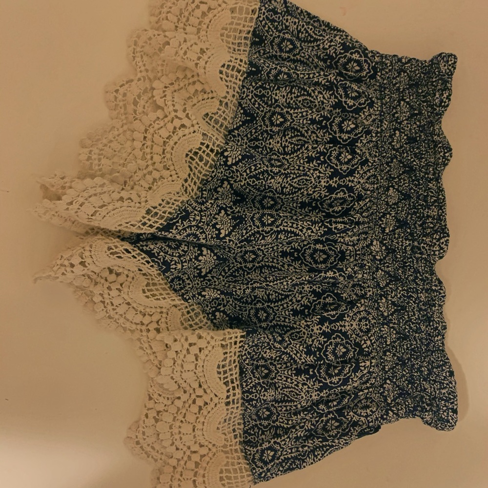 flowy blue shorts - Picture 3 of 3